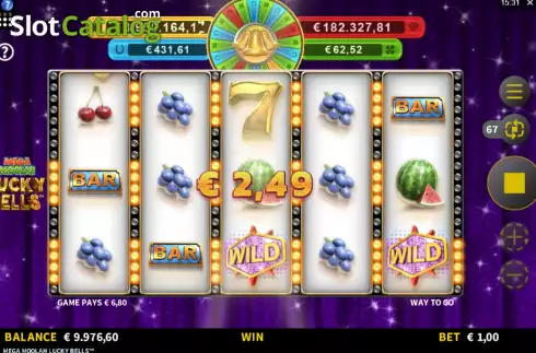 Οθόνη4. Mega Moolah Lucky Bells Κουλοχέρης