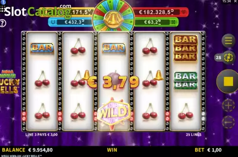 Οθόνη5. Mega Moolah Lucky Bells Κουλοχέρης