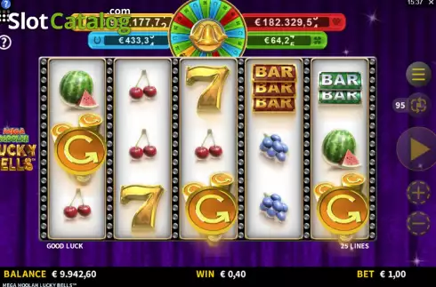 Οθόνη6. Mega Moolah Lucky Bells Κουλοχέρης