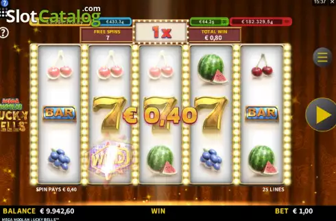 Οθόνη8. Mega Moolah Lucky Bells Κουλοχέρης