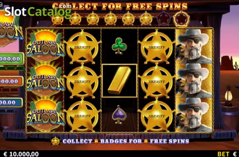 Οθόνη3. Outlaw Saloon Κουλοχέρης