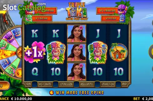 Οθόνη3. Triple Tiki Super Free Spins Κουλοχέρης