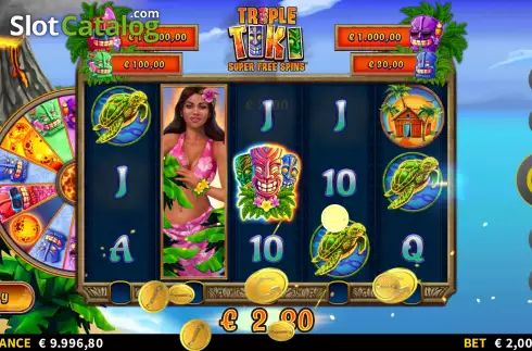 Οθόνη4. Triple Tiki Super Free Spins Κουλοχέρης