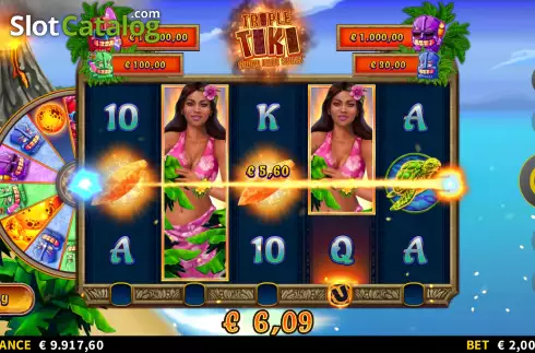 Οθόνη6. Triple Tiki Super Free Spins Κουλοχέρης