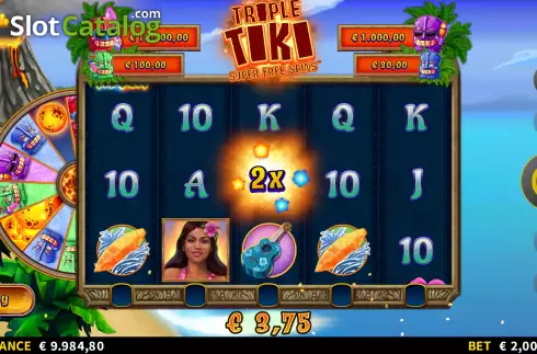 Οθόνη7. Triple Tiki Super Free Spins Κουλοχέρης