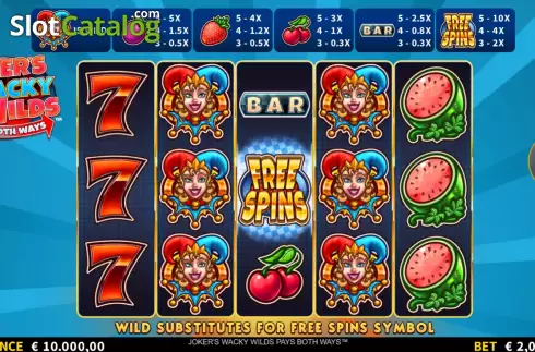 Οθόνη2. Joker’s Wacky Wilds Pays Both Ways Κουλοχέρης