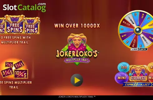 Οθόνη2. Joker Loko's Multiplier Trail Κουλοχέρης