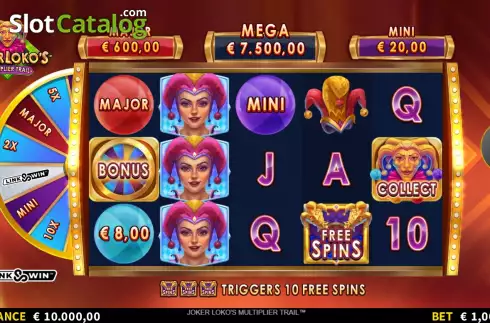 Οθόνη3. Joker Loko's Multiplier Trail Κουλοχέρης