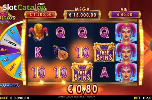 Οθόνη4. Joker Loko's Multiplier Trail Κουλοχέρης