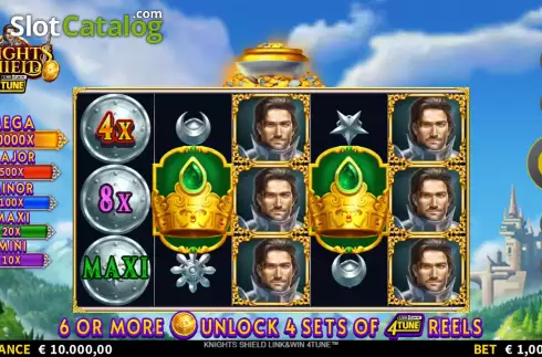 Οθόνη3. Knights Shield Link&Win 4Tune Κουλοχέρης