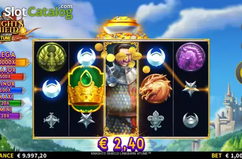 Οθόνη4. Knights Shield Link&Win 4Tune Κουλοχέρης