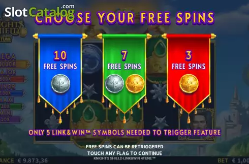 Οθόνη7. Knights Shield Link&Win 4Tune Κουλοχέρης