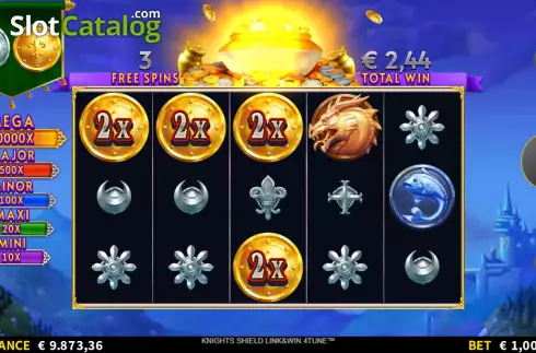 Οθόνη9. Knights Shield Link&Win 4Tune Κουλοχέρης
