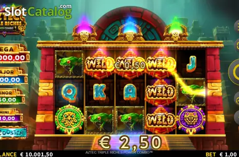 Οθόνη4. Aztec Triple Riches Power Combo Κουλοχέρης 