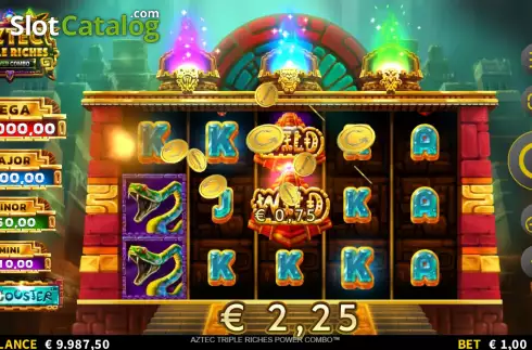 Οθόνη5. Aztec Triple Riches Power Combo Κουλοχέρης 