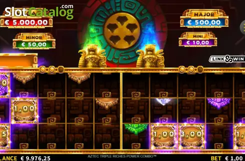 Οθόνη9. Aztec Triple Riches Power Combo Κουλοχέρης 