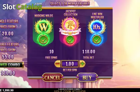 Οθόνη6. 3 Angels Power Combo Κουλοχέρης