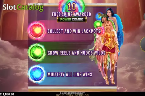Οθόνη8. 3 Angels Power Combo Κουλοχέρης