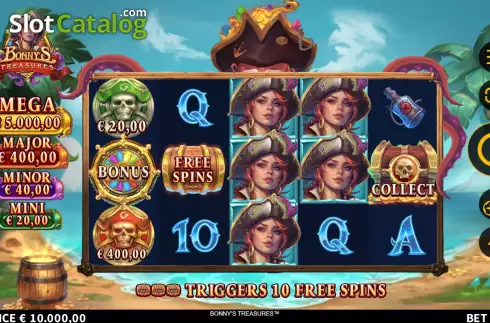 Οθόνη3. Bonny's Treasures Κουλοχέρης