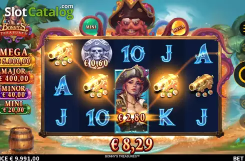 Οθόνη5. Bonny's Treasures Κουλοχέρης