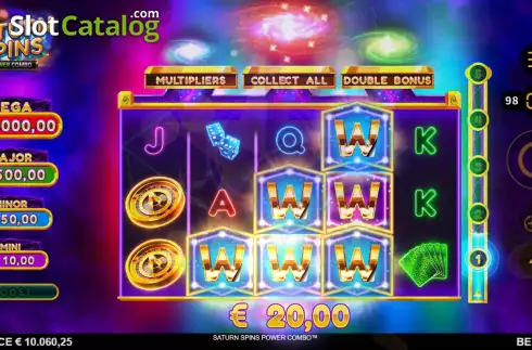 Οθόνη6. Saturn Spins Power Combo Κουλοχέρης