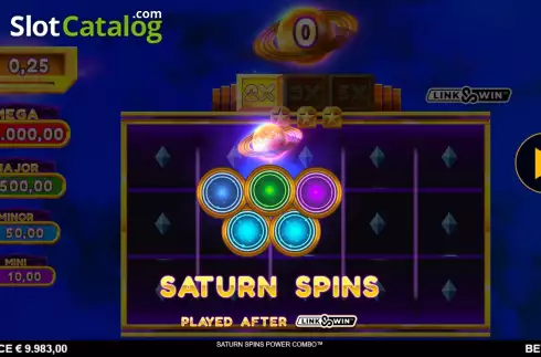 Οθόνη9. Saturn Spins Power Combo Κουλοχέρης