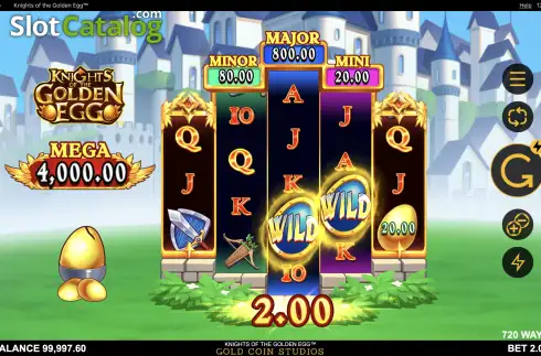 Οθόνη3. Knights of the Golden Egg Κουλοχέρης