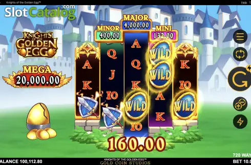 Οθόνη4. Knights of the Golden Egg Κουλοχέρης