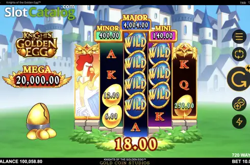 Οθόνη5. Knights of the Golden Egg Κουλοχέρης