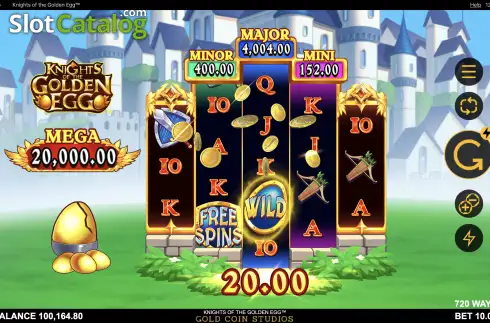 Οθόνη6. Knights of the Golden Egg Κουλοχέρης