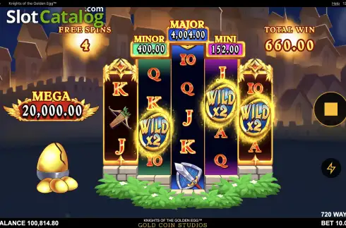 Οθόνη9. Knights of the Golden Egg Κουλοχέρης