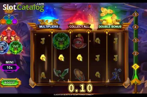 Οθόνη3. Gladiator Beasts of Glory Power Combo Κουλοχέρης
