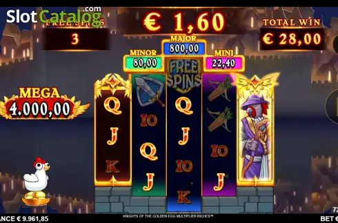Οθόνη3. Knights of the Golden Egg Multiplier Riches Κουλοχέρης