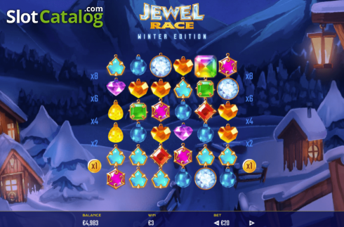Οθόνη2. Jewel Race Winter Edition Κουλοχέρης