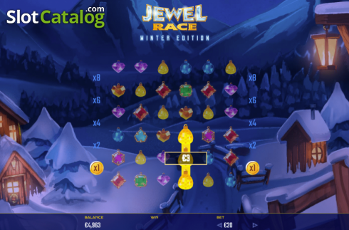 Οθόνη3. Jewel Race Winter Edition Κουλοχέρης