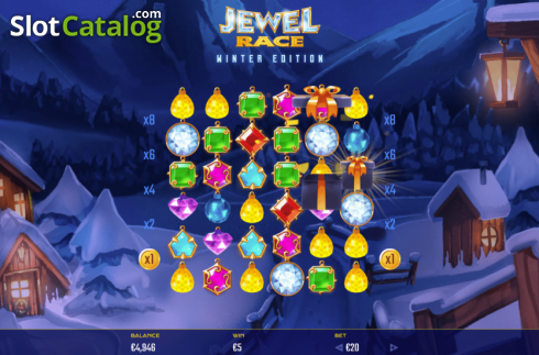Οθόνη5. Jewel Race Winter Edition Κουλοχέρης