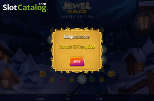 Οθόνη6. Jewel Race Winter Edition Κουλοχέρης