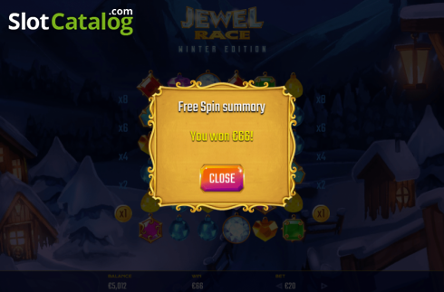 Οθόνη9. Jewel Race Winter Edition Κουλοχέρης