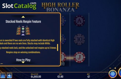 Οθόνη7. High Roller Bonanza Κουλοχέρης