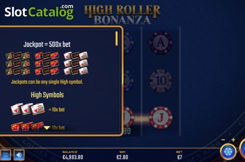 Οθόνη8. High Roller Bonanza Κουλοχέρης