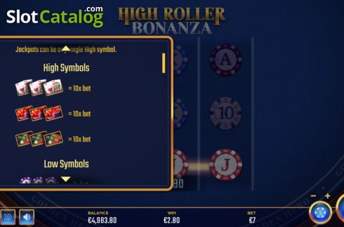 Οθόνη9. High Roller Bonanza Κουλοχέρης