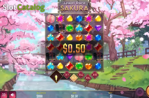 Οθόνη3. Jewel Race Sakura Κουλοχέρης