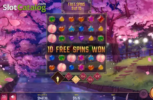 Οθόνη5. Jewel Race Sakura Κουλοχέρης