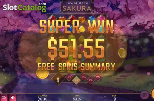 Οθόνη7. Jewel Race Sakura Κουλοχέρης