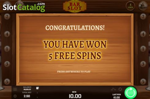 Οθόνη6. Bar Slot Κουλοχέρης