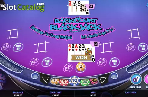 Οθόνη3. Backcourt Blackjack Κουλοχέρης