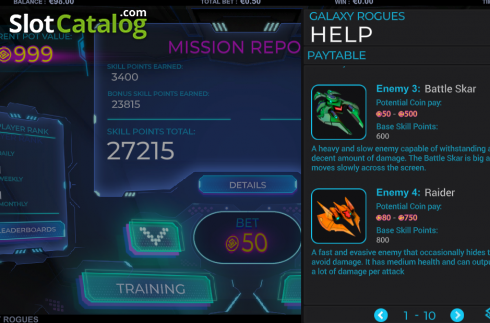 Οθόνη5. Galaxy Rogues Κουλοχέρης