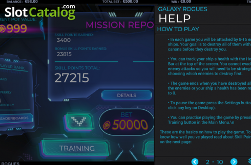 Οθόνη8. Galaxy Rogues Κουλοχέρης