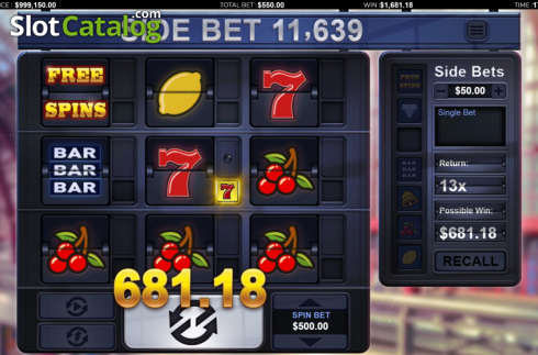 Οθόνη5. Side Bet 11K Κουλοχέρης 