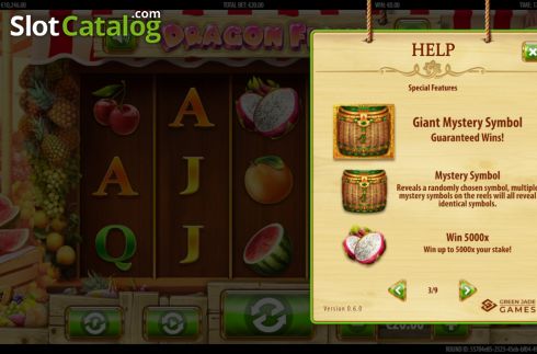 Οθόνη6. Dragon Fruit (Green Jade Games) Κουλοχέρης 
